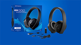 New Gold Wireless Headset for PS4